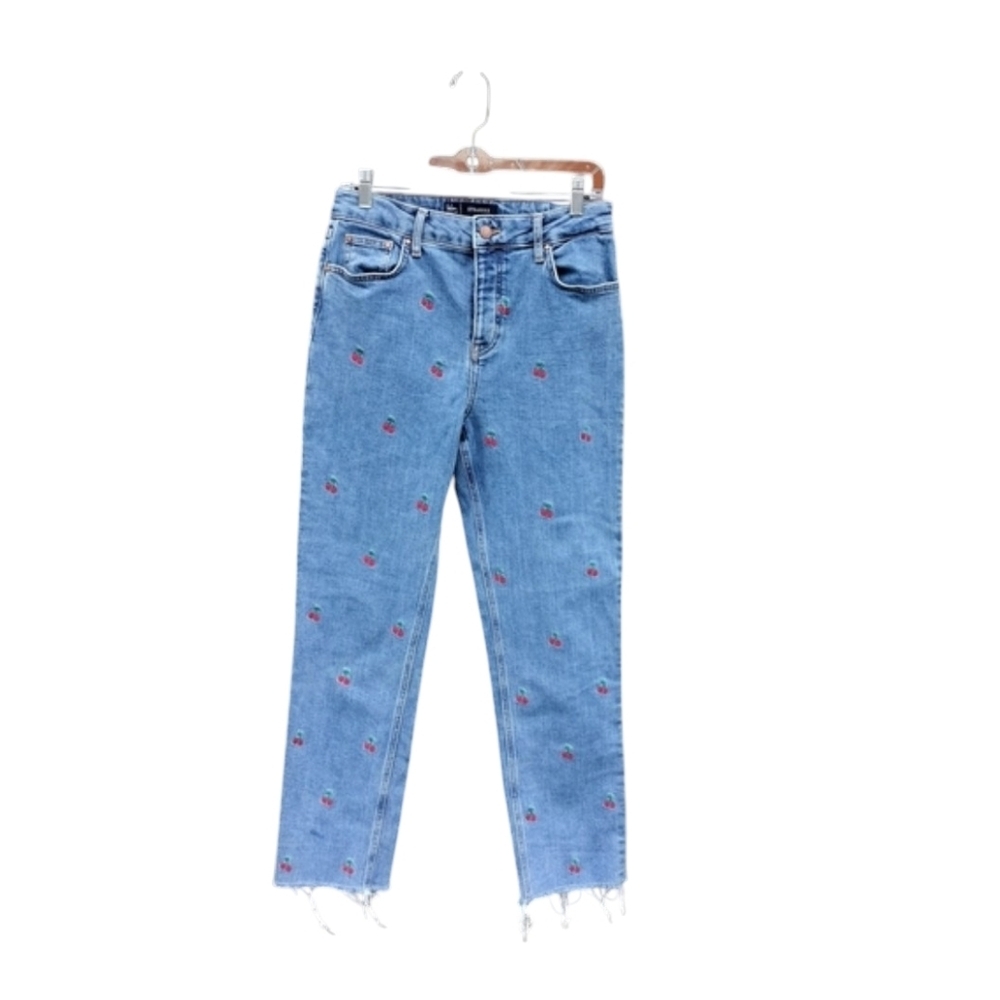 Boden Denim Jeans with Red Accents Size 8